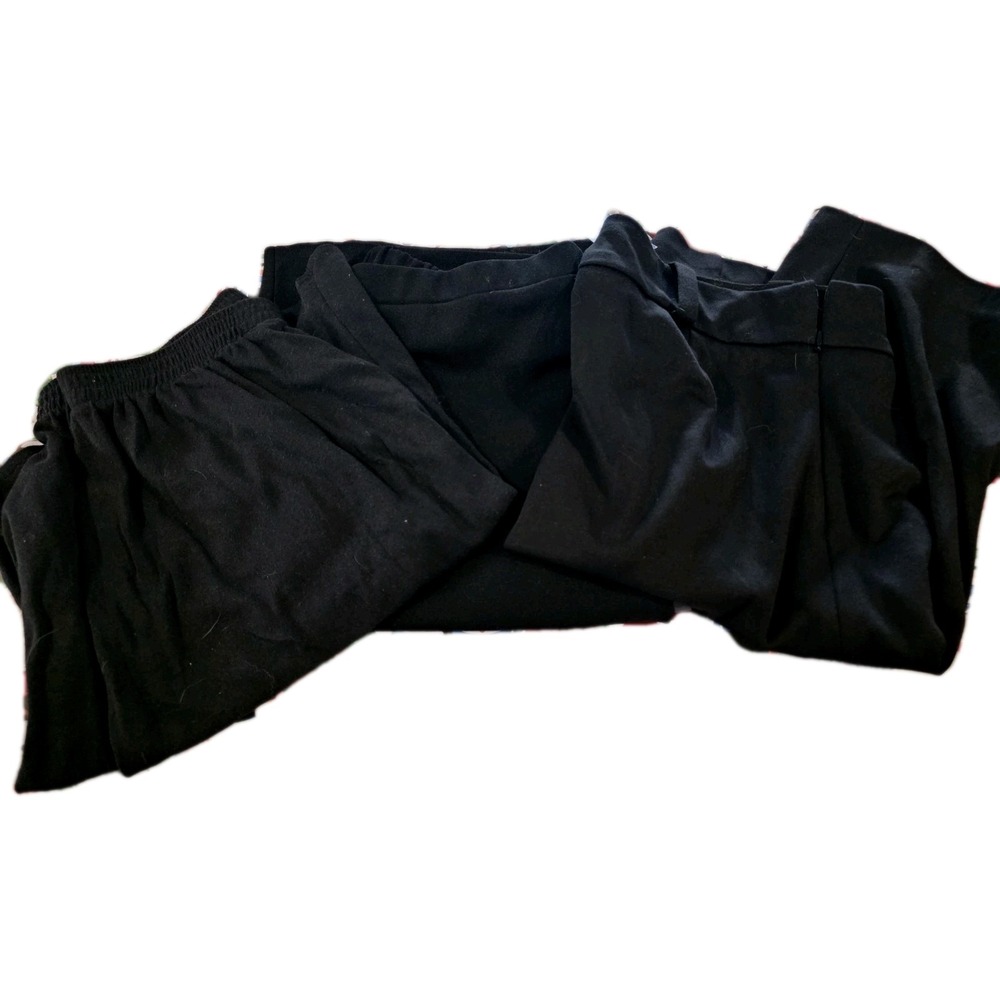 Lot Of 3! GEORGE ladies Pencil Black Skirt. Size 16. Roman's